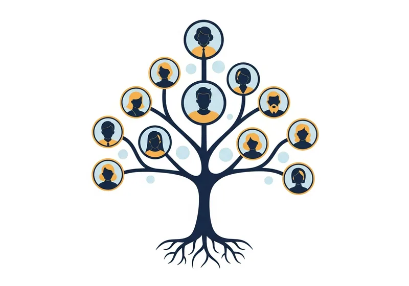 Arbre généalogique — arbre reliant les portraits des générations